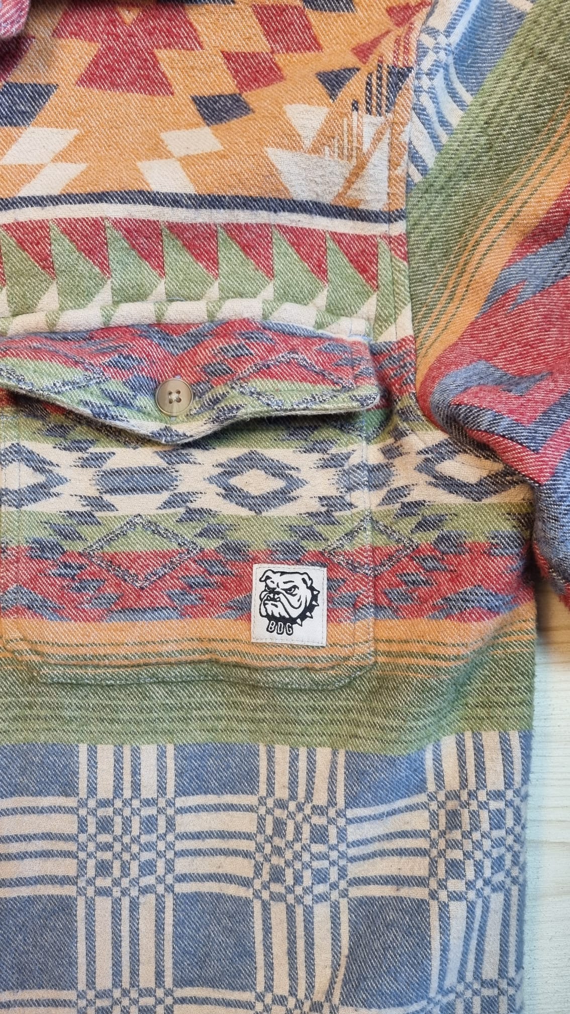 Chemise BDG à motif - M