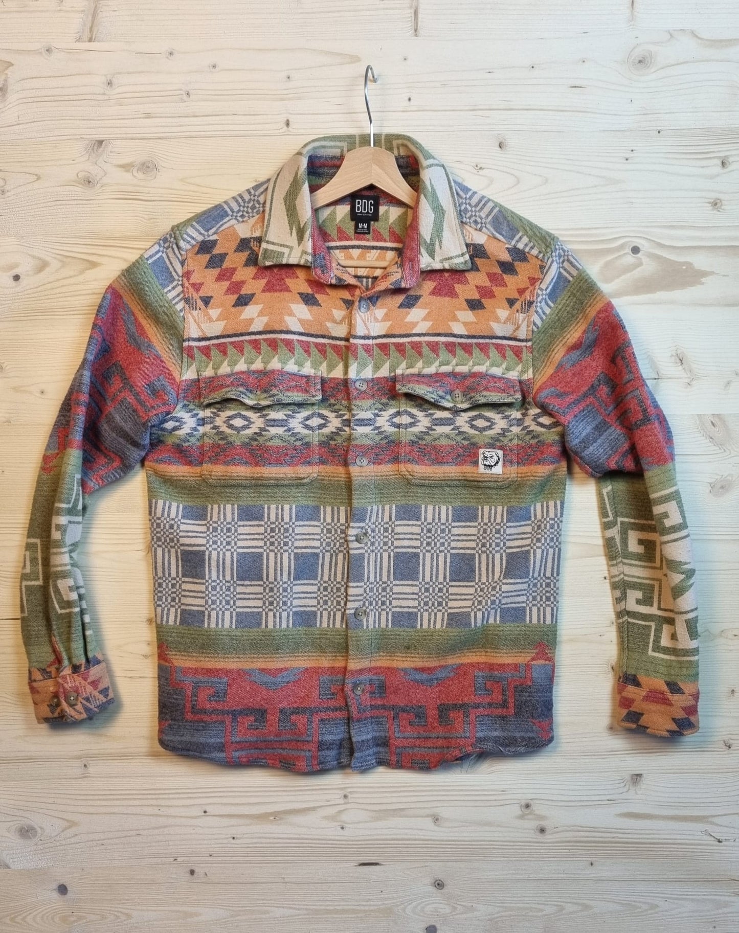 Chemise BDG à motif - M
