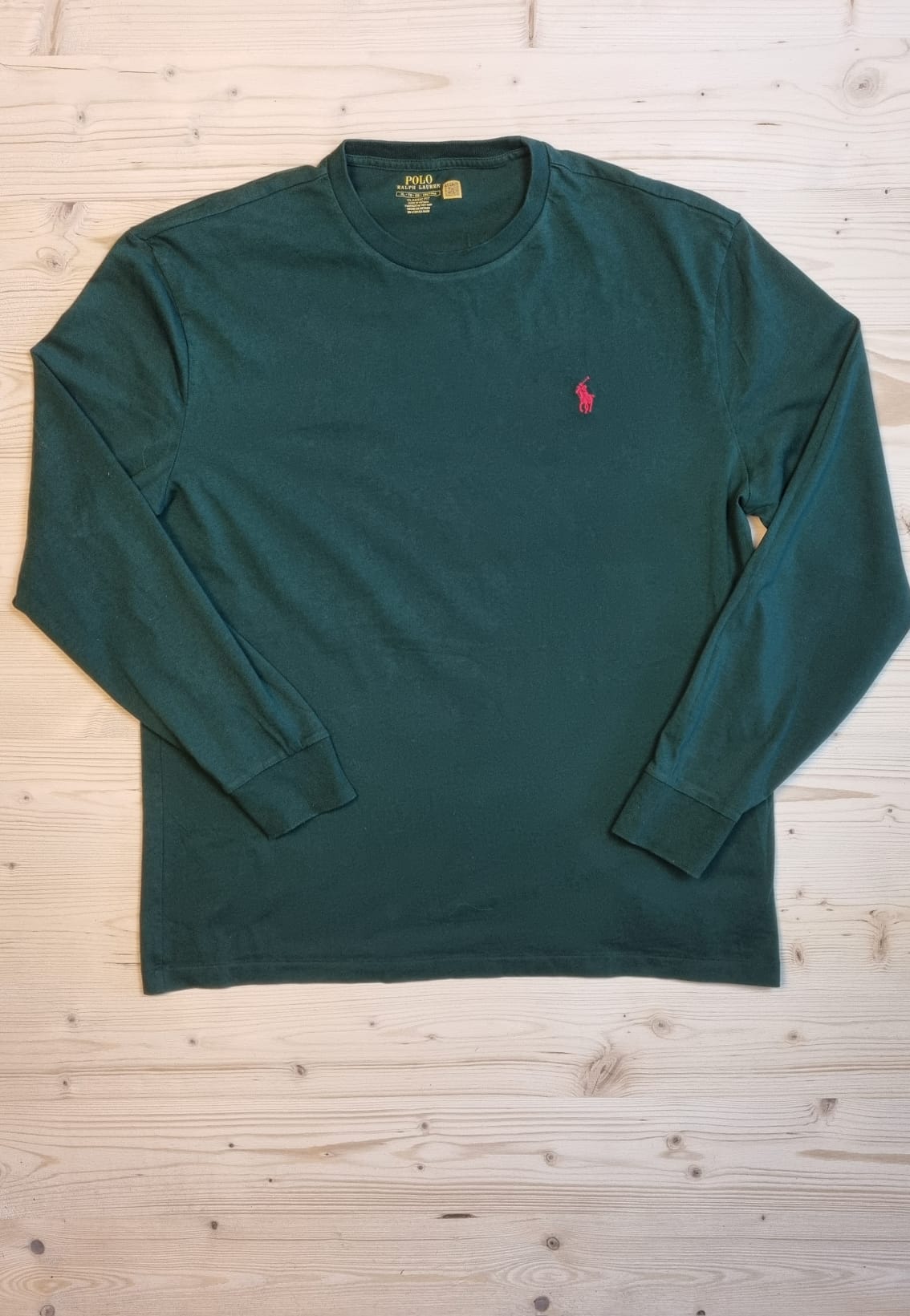 T-shirt manche longue vert Ralph Lauren - XL