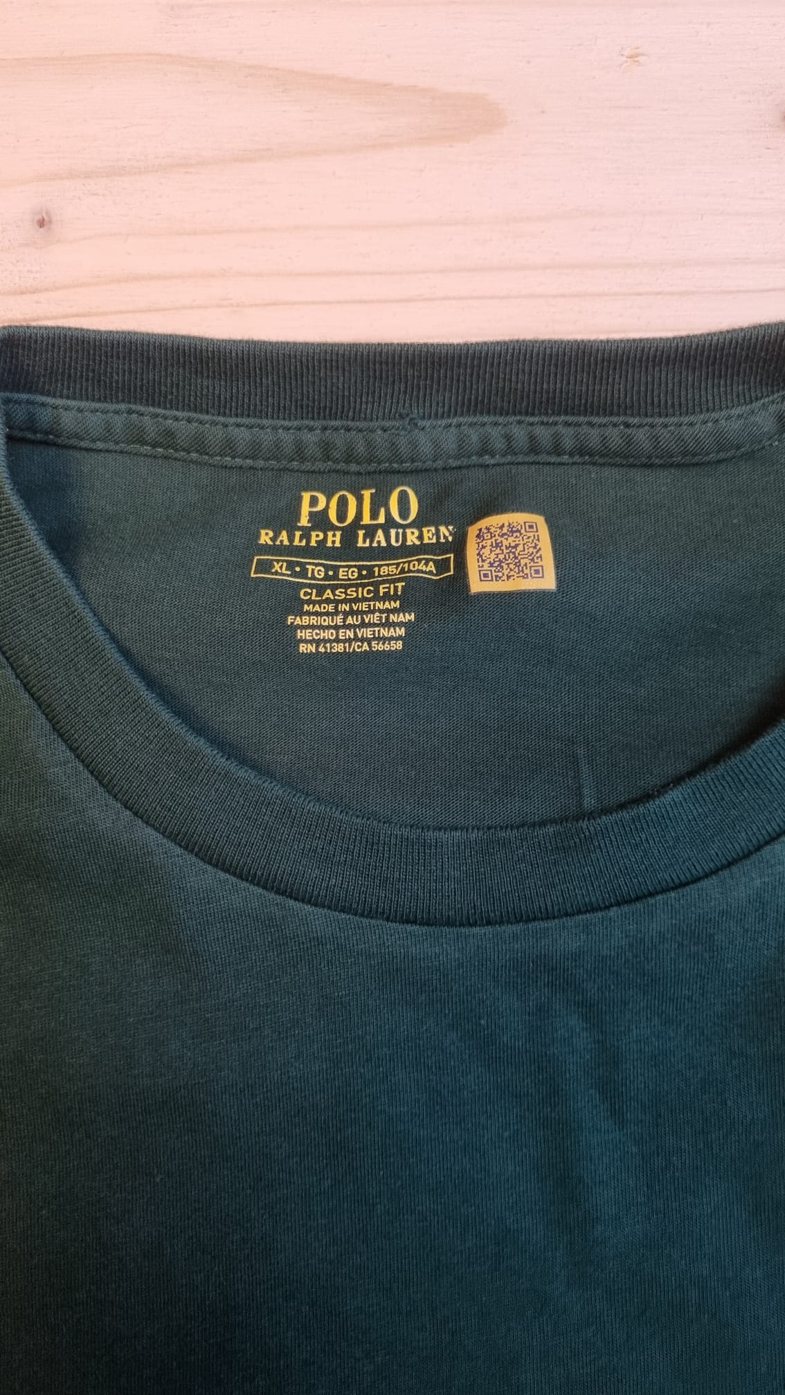 T-shirt manche longue vert Ralph Lauren - XL