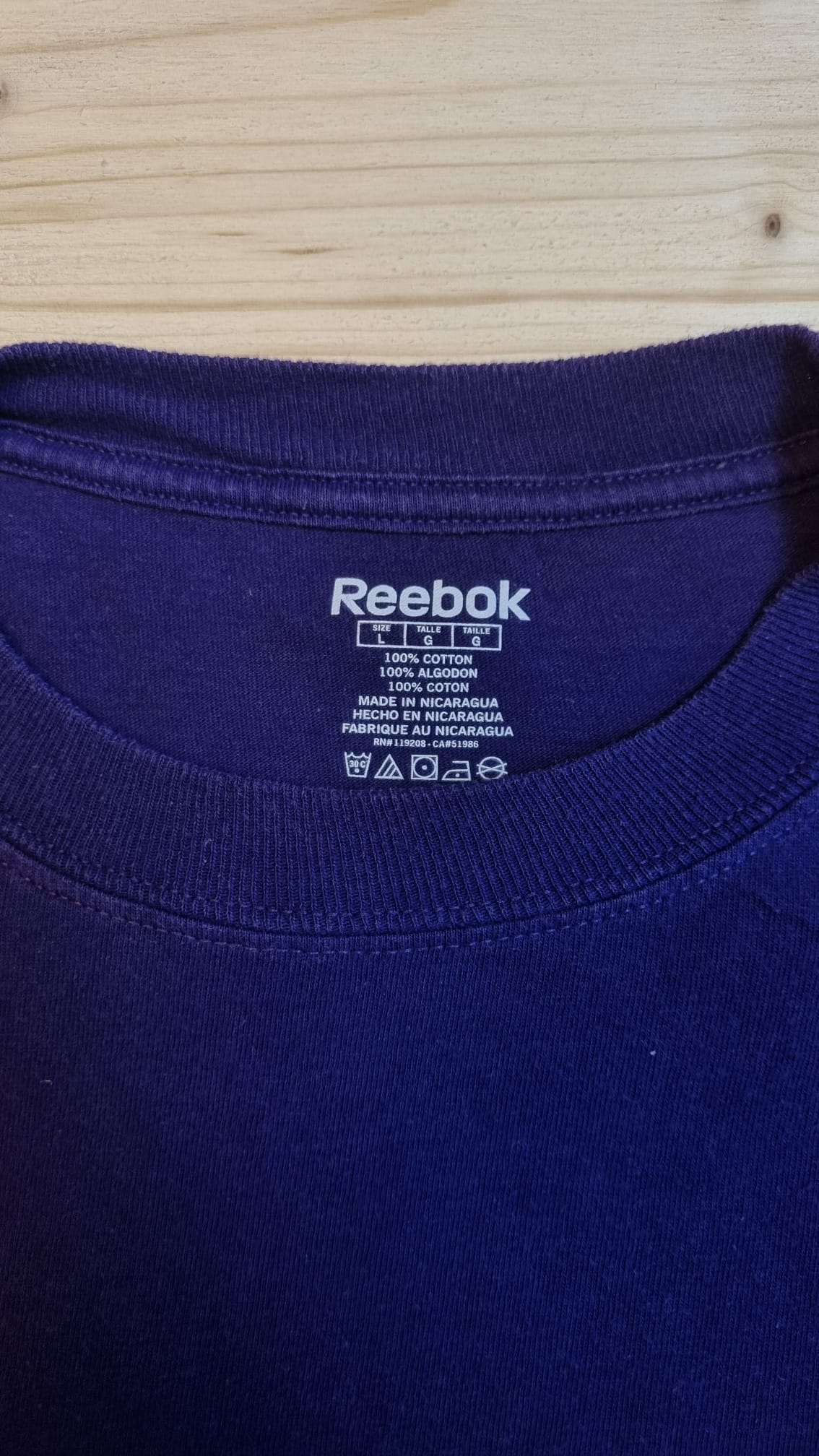 T-shirt Reebook violet - L
