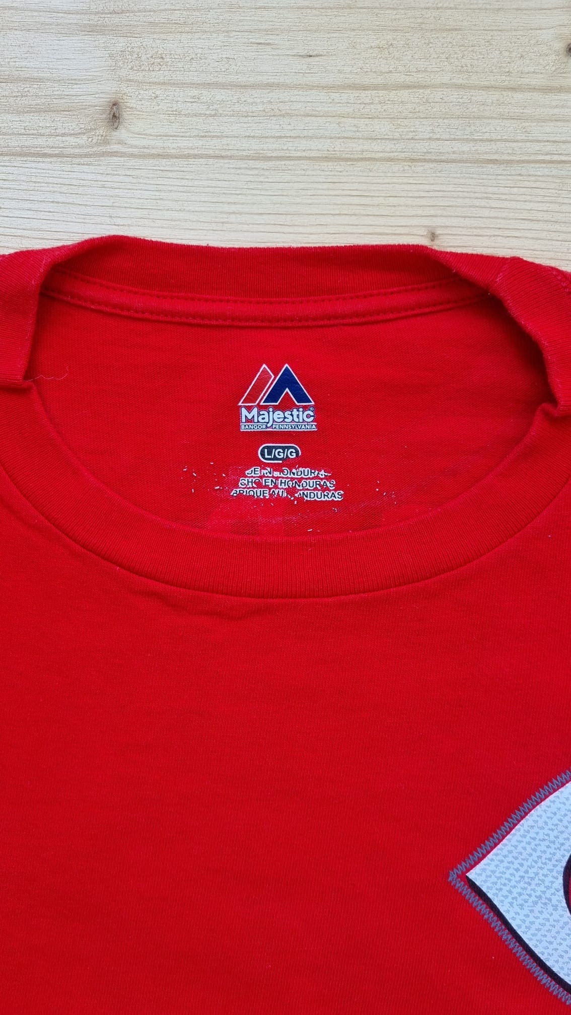 T-shirt Majestic Athletic Rouge taille L - PEAKEE
