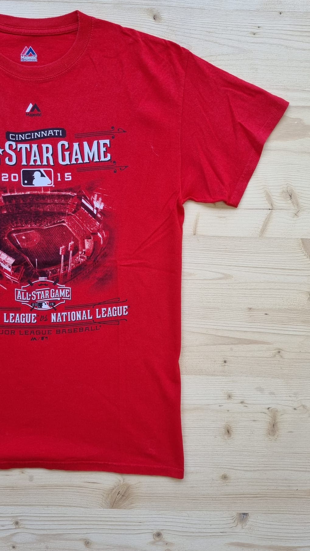 T-shirt Majestic Athletic vintage Rouge taille M - PEAKEE