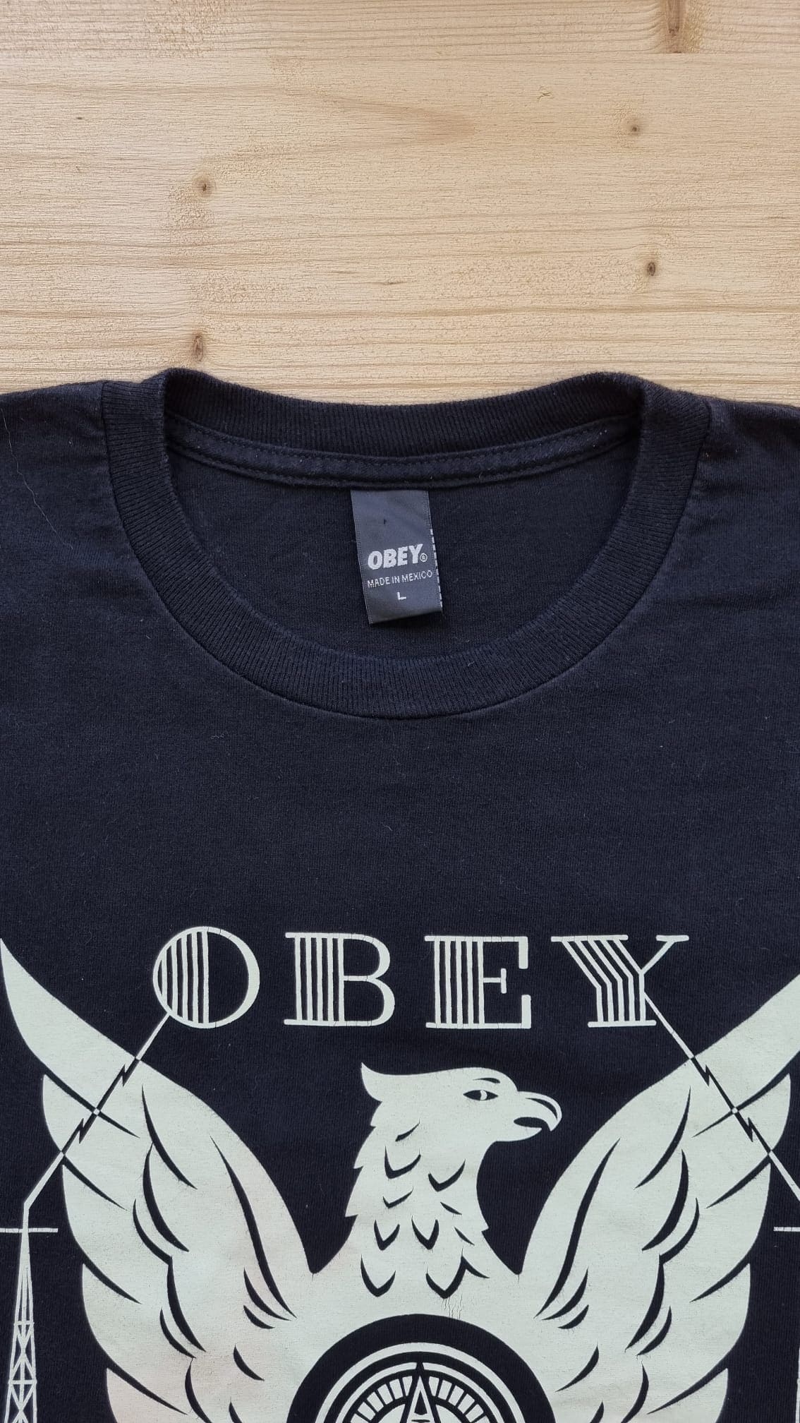 T-shirt Obey Noir taille L - PEAKEE